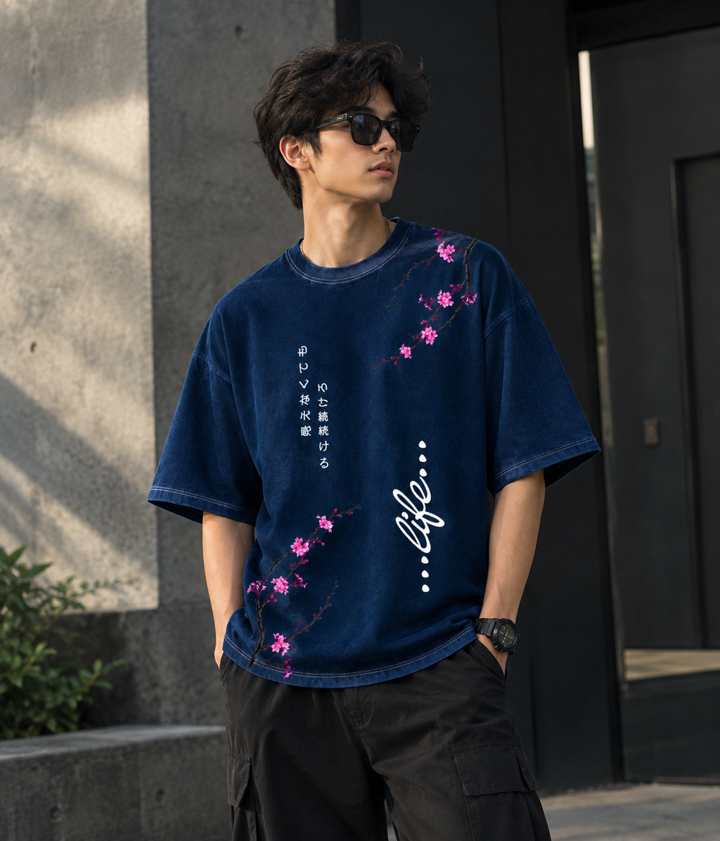Midnight Blossom Tee