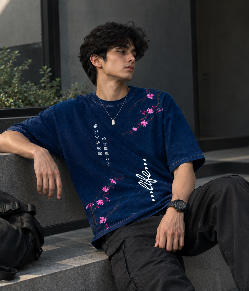 Midnight Blossom Tee