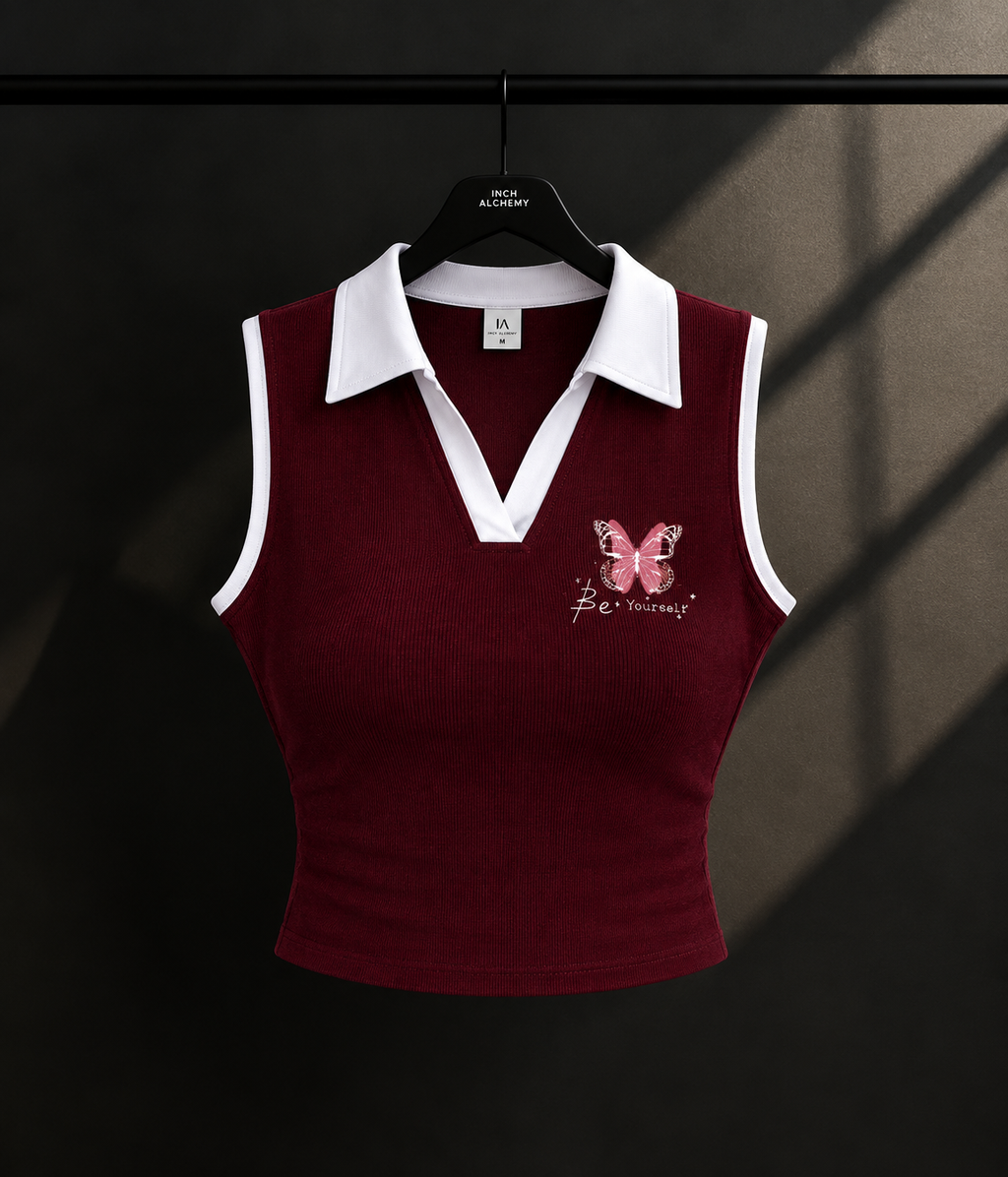 Crimson Butterfly Polo