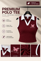 Crimson Butterfly Polo